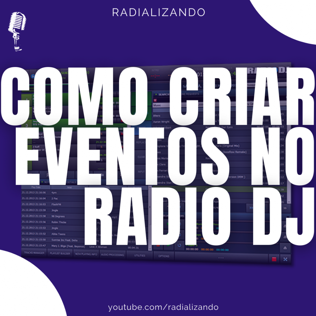 Como criar eventos no Rádio DJ