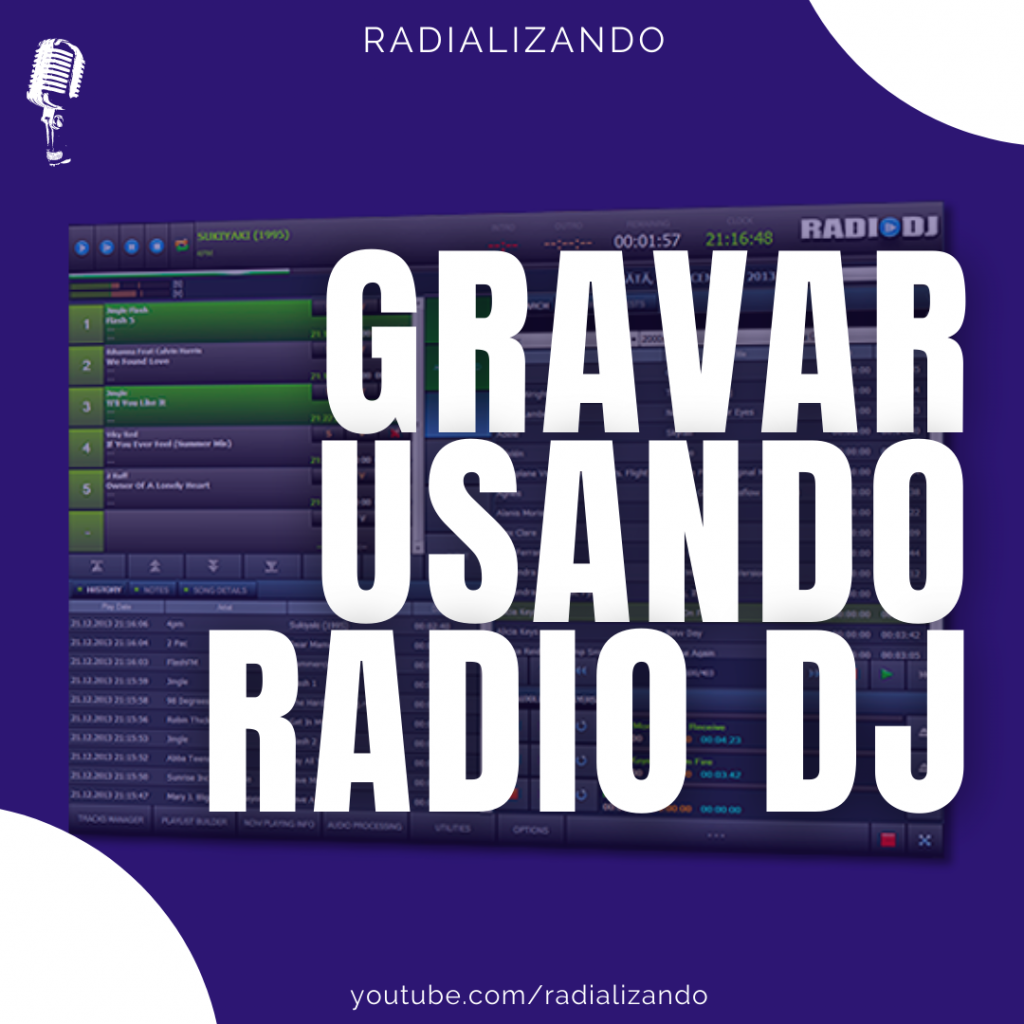 Gravar usando o rádio dj